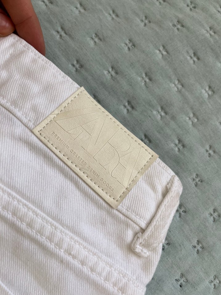 Beyaz Kot Şort - Görsel 5