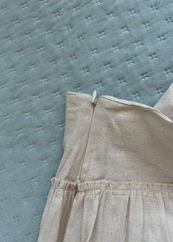 Bej Midi Keten Etek - Görsel 4