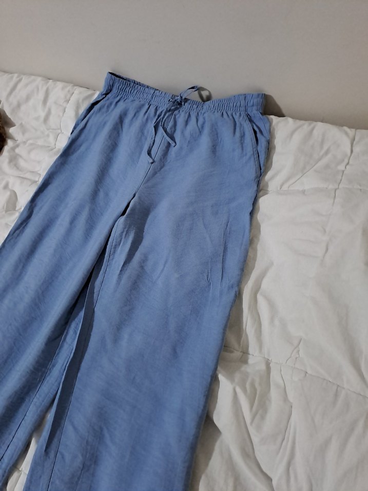 KADIN LC WAİKİKİ WİDE LEG BEBE MAVİSİ PANTOLON - Görsel 2