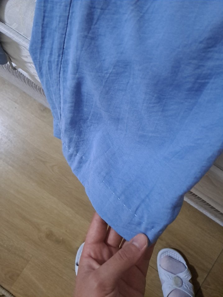 KADIN LC WAİKİKİ WİDE LEG BEBE MAVİSİ PANTOLON - Görsel 3