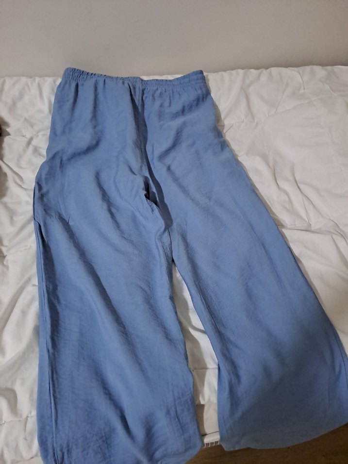 KADIN LC WAİKİKİ WİDE LEG BEBE MAVİSİ PANTOLON - Görsel 5