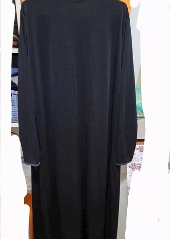 Uzun Siyah Namaz Elbisesi - Görsel 2