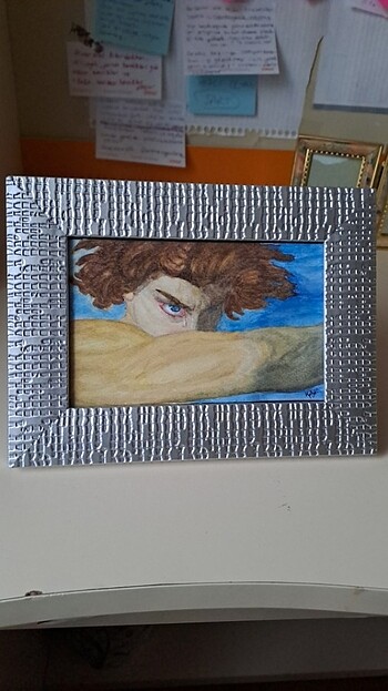 SULUBOYA TABLO Fallen Angel ÇERÇEVELİ - Görsel 3