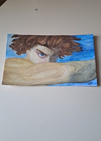 SULUBOYA TABLO Fallen Angel ÇERÇEVELİ - Görsel 5