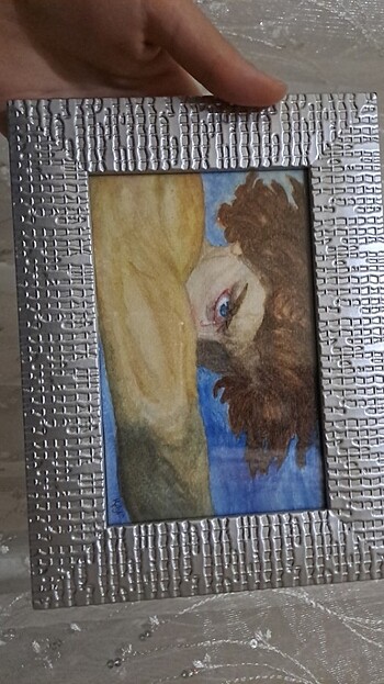 SULUBOYA TABLO Fallen Angel ÇERÇEVELİ - Görsel 2