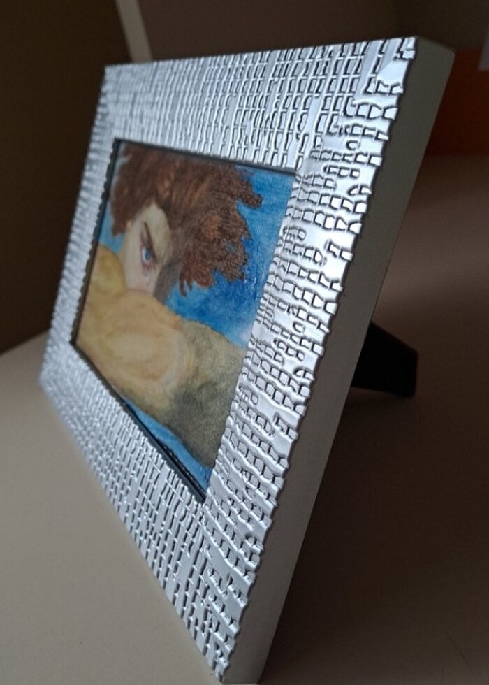 SULUBOYA TABLO Fallen Angel ÇERÇEVELİ - Görsel 4