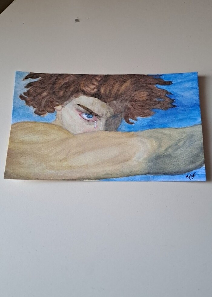 SULUBOYA TABLO Fallen Angel ÇERÇEVELİ - Görsel 5