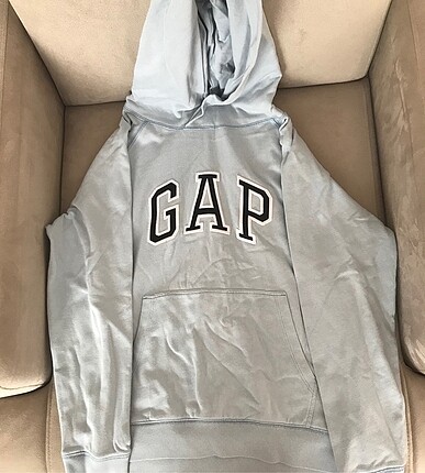 GAP Hasarsız Kaliteli Yeni Açık Mavi Sweatshirt Bol Yapışmayan R