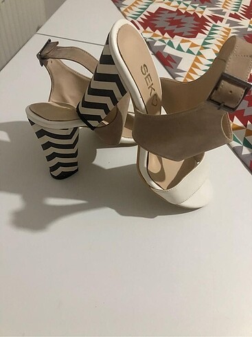 Zebra Topuklu Ayakkabı
