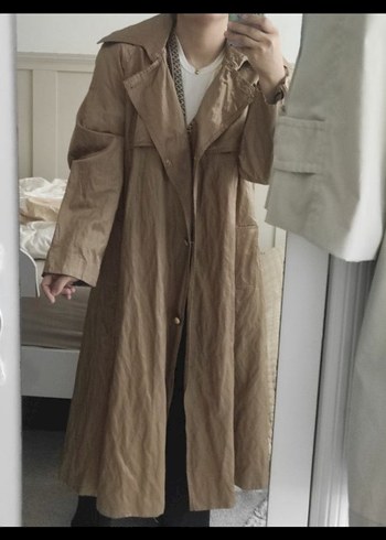 tekbir marka dore vintage trenckot - Görsel 3