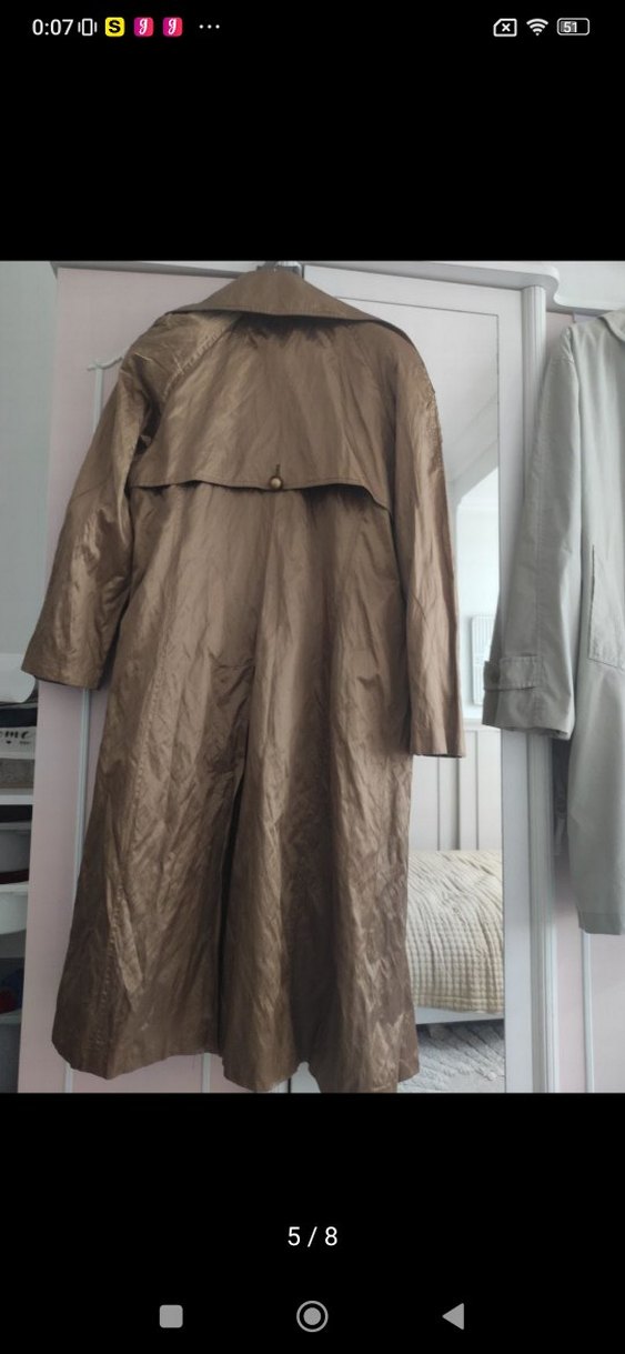 tekbir marka dore vintage trenckot - Görsel 5