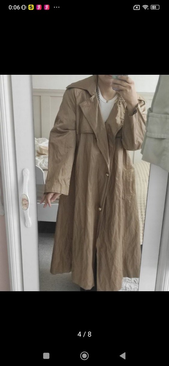 tekbir marka dore vintage trenckot - Görsel 4