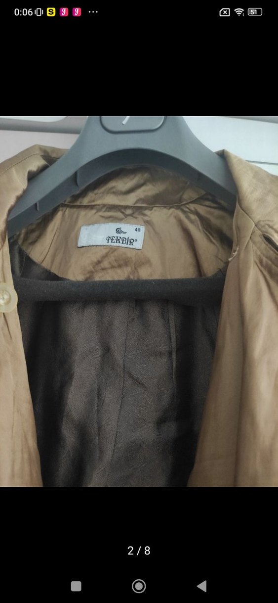 tekbir marka dore vintage trenckot - Görsel 2