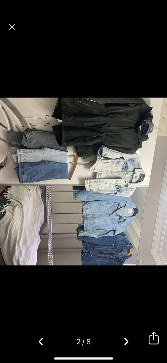 12 13 14 yaş kot ceket pantolon kaban - Görsel 2