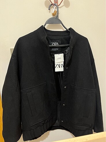Zw Zara Koleksiyonu Yün Karışımlı Bomber Ceket