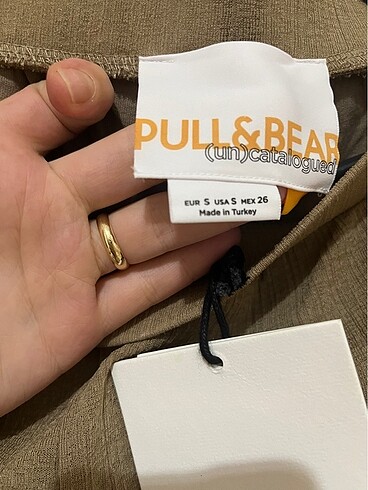 s Beden ten rengi Renk Etiketli Pull&bear