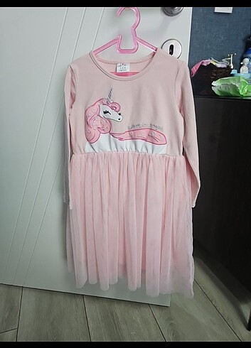 LC Waikiki Eteği tüllu unicorn elbise 5 yaş
