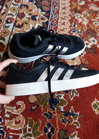 Adidas Adidas Siyah Süet Kadın Spor Ayakkabı orjinal