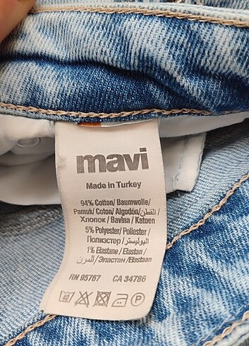 s Beden mavi Renk Mavi sıfır mom jea