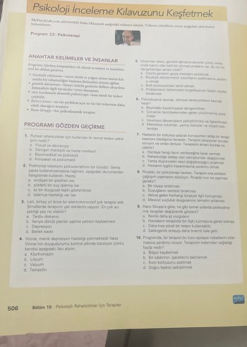  Psikoloji ve Yaşam - Psikolojiye Giriş Kitabı