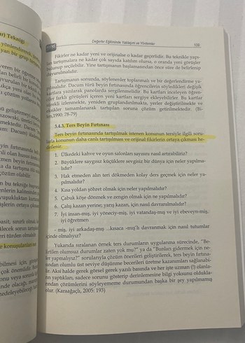  Okulda Değerler Eğitimi - Yöntemler, Etkinlikler, Kaynaklar