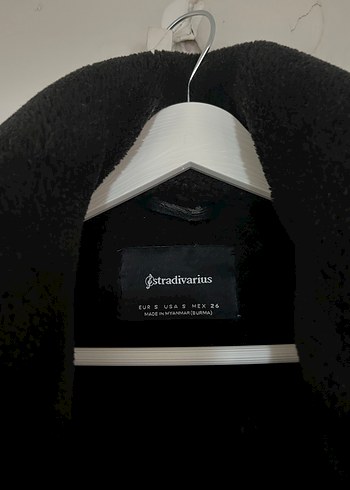 Stradivarius İçi suni kürklü biker ceket - Görsel 3