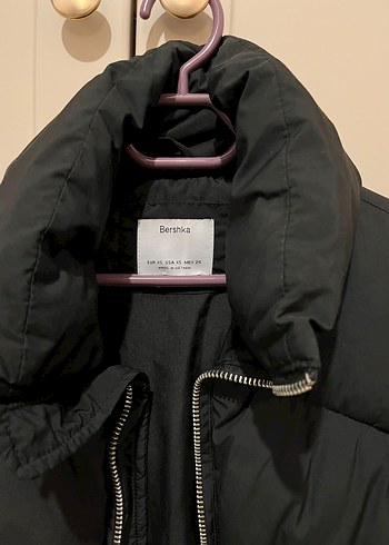 Siyah Fermuarlı Kadın Midi Mont - Görsel 2