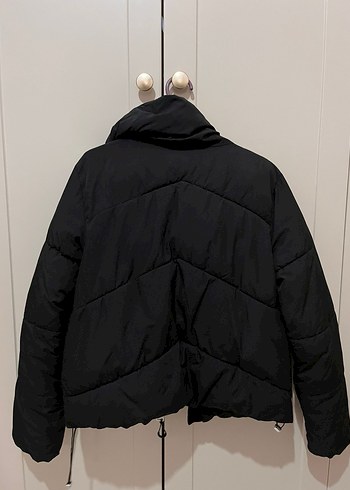 Siyah Fermuarlı Kadın Midi Mont - Görsel 3