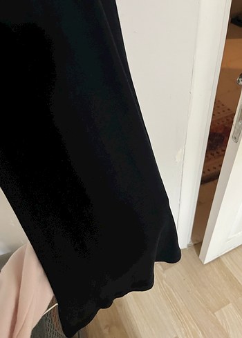 Siyah Uzun Kollu Yüksek Yaka Elbise - Görsel 3