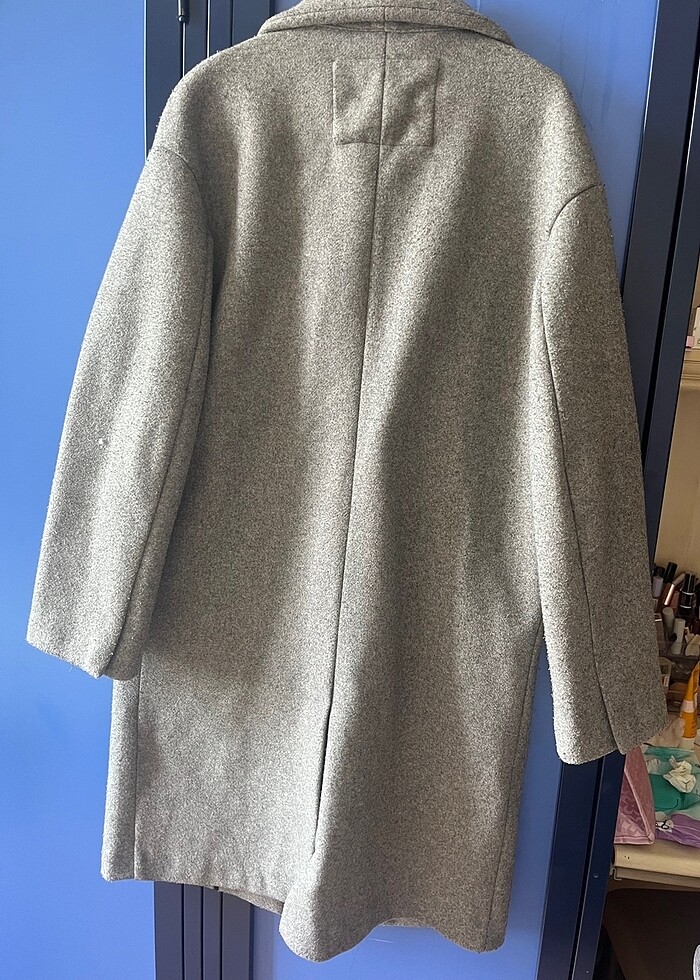 Bershka Gri Kaban - Görsel 5