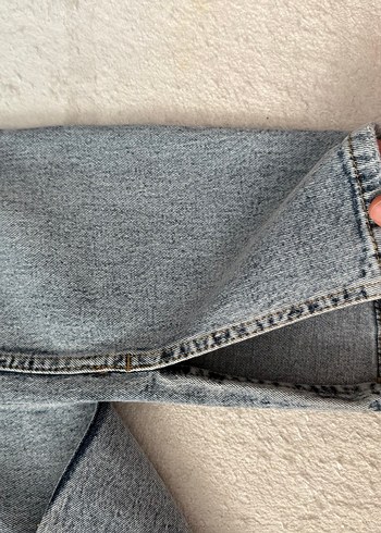 36 Beden mavi Renk Denim Kadın Pantolon