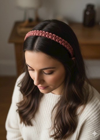 Makrome Örgü taç - Görsel 2