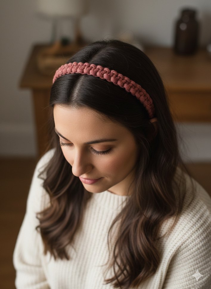 Makrome Örgü taç - Görsel 2