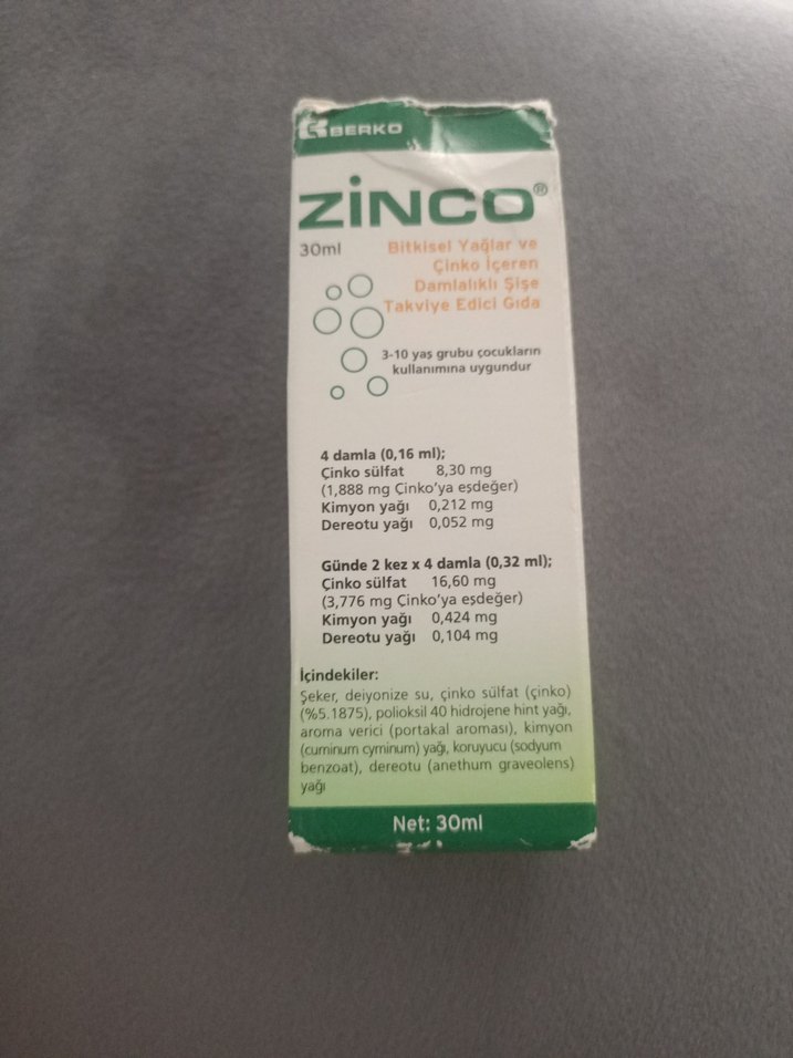 ZINCO bitkisel yağlar içeren cinko - Görsel 5