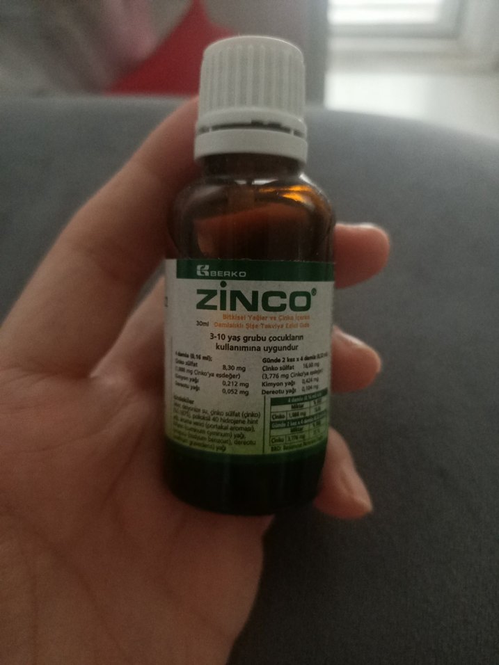 ZINCO bitkisel yağlar içeren cinko - Görsel 2
