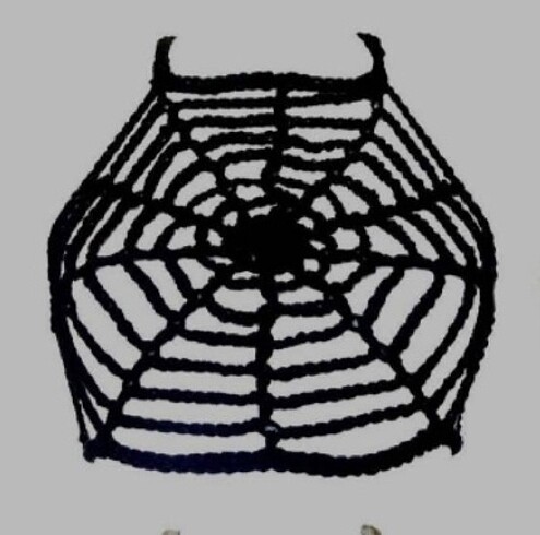 Spiderweb örümcek ağı üst büstiyer
