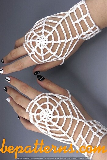 Spiderweb örümcek ağı halloween eldiven