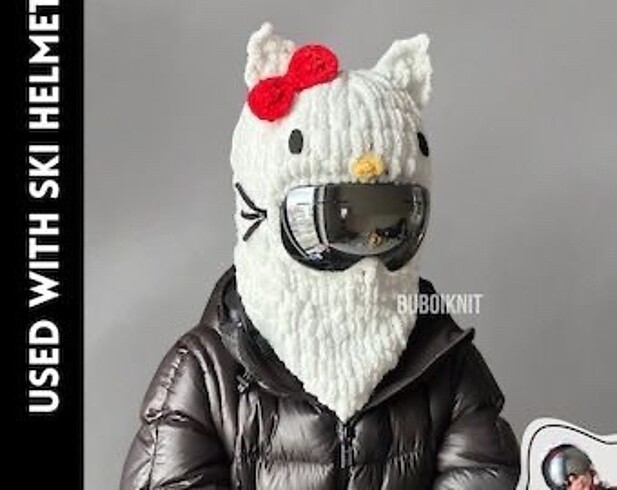 Balaklava bere puffy başlık