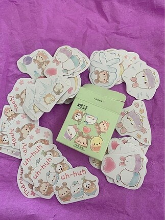 46-50 adet sticker set