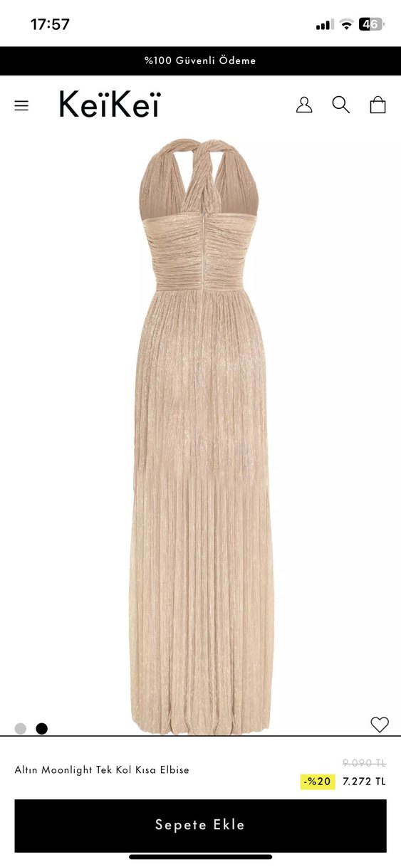 Keikei marka Simli Uzun Abiye Elbise - Görsel 5