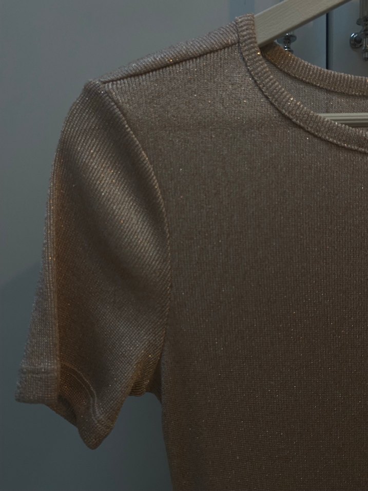 Bej Uzun Drapeli Kadın Elbise - Görsel 2