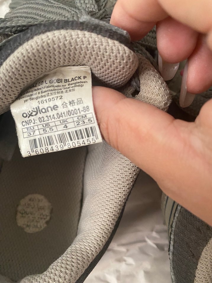 Gri spor ayakkabı decathlon orjinal Quechua marka - Görsel 4