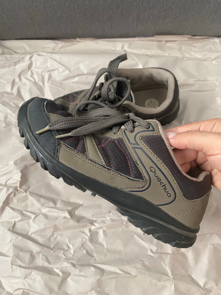 Gri spor ayakkabı decathlon orjinal Quechua marka - Görsel 2