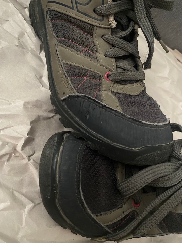 Gri spor ayakkabı decathlon orjinal Quechua marka - Görsel 3