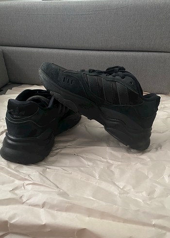 Siyah Bağcıklı Kadın Spor Ayakkabı Orjinal Adidas - Görsel 2