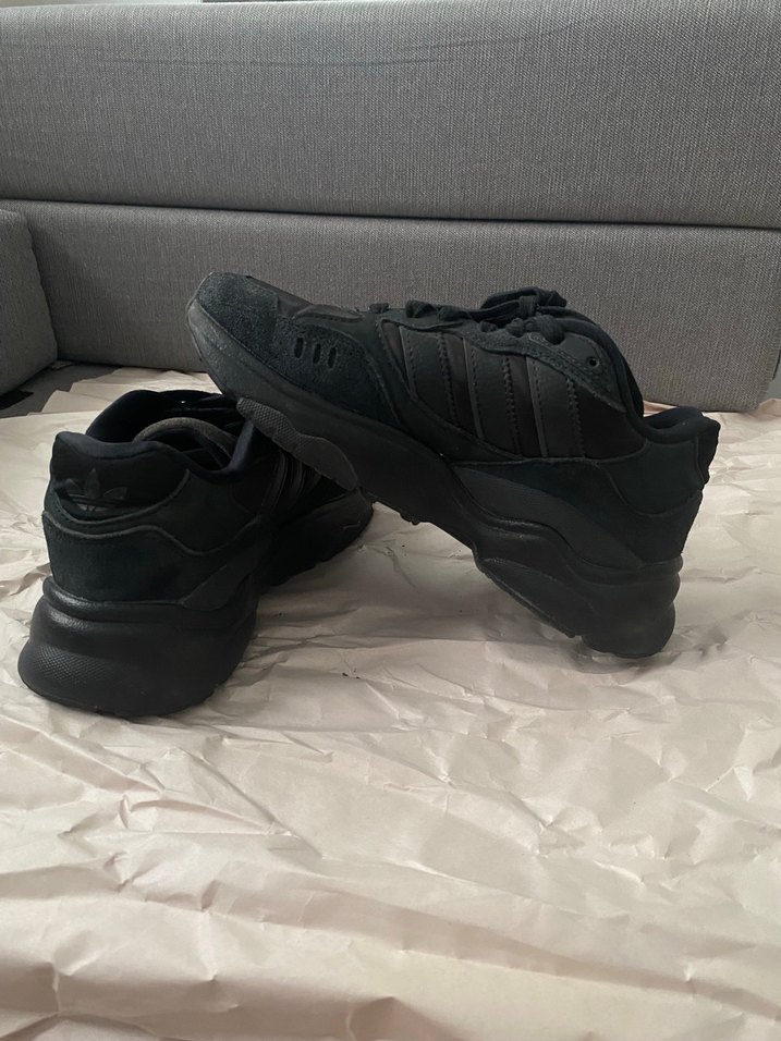 Siyah Bağcıklı Kadın Spor Ayakkabı Orjinal Adidas - Görsel 2