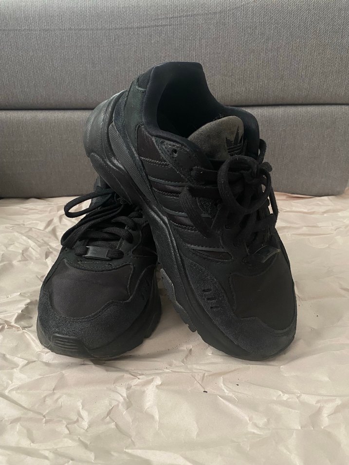 Siyah Bağcıklı Kadın Spor Ayakkabı Orjinal Adidas - Görsel 3