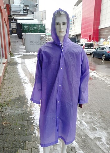 m Beden Unisex yağmurluk standart beden renkleri mevcut