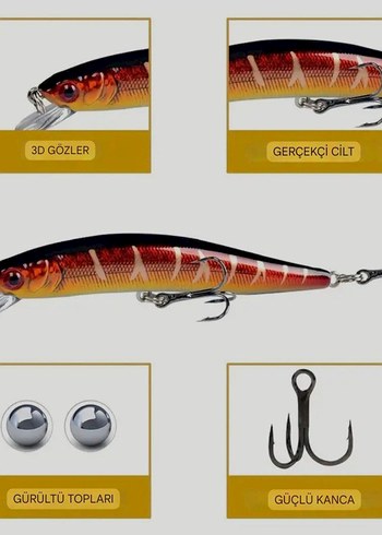 BİONİK LAZER GÖZLÜ PREMİUM BALIK YEMİ - Görsel 8
