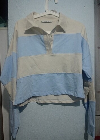 Polo Yaka Crop Triko